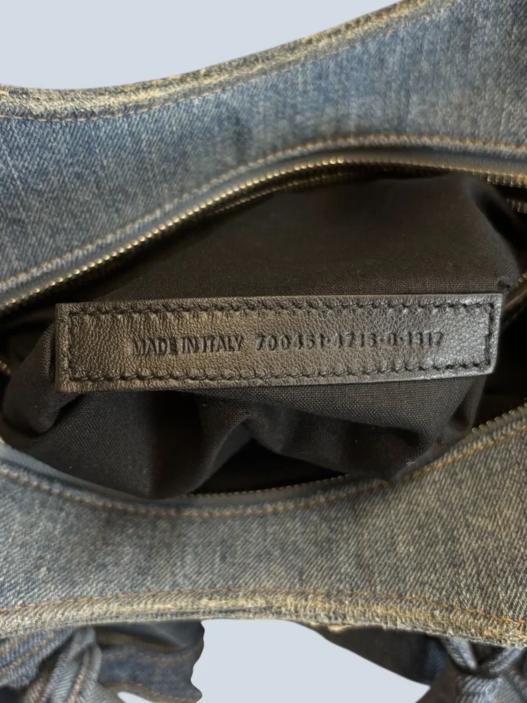 Borsa Neo Cagole in denim e strass., foto 8 di 9
