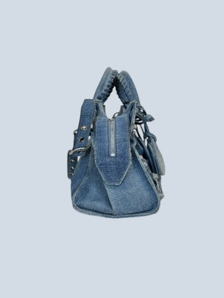Borsa Neo Cagole in denim e strass., foto 3 di 9