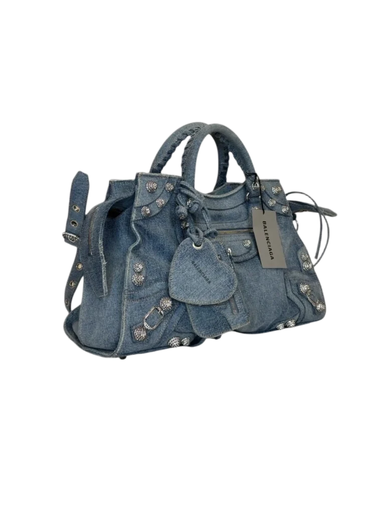 Neo Cagole denim and rhinestone bag, photo 2 of 9