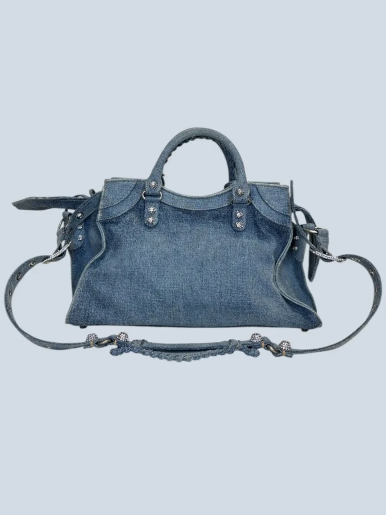 Borsa Neo Cagole in denim e strass., foto 4 di 9