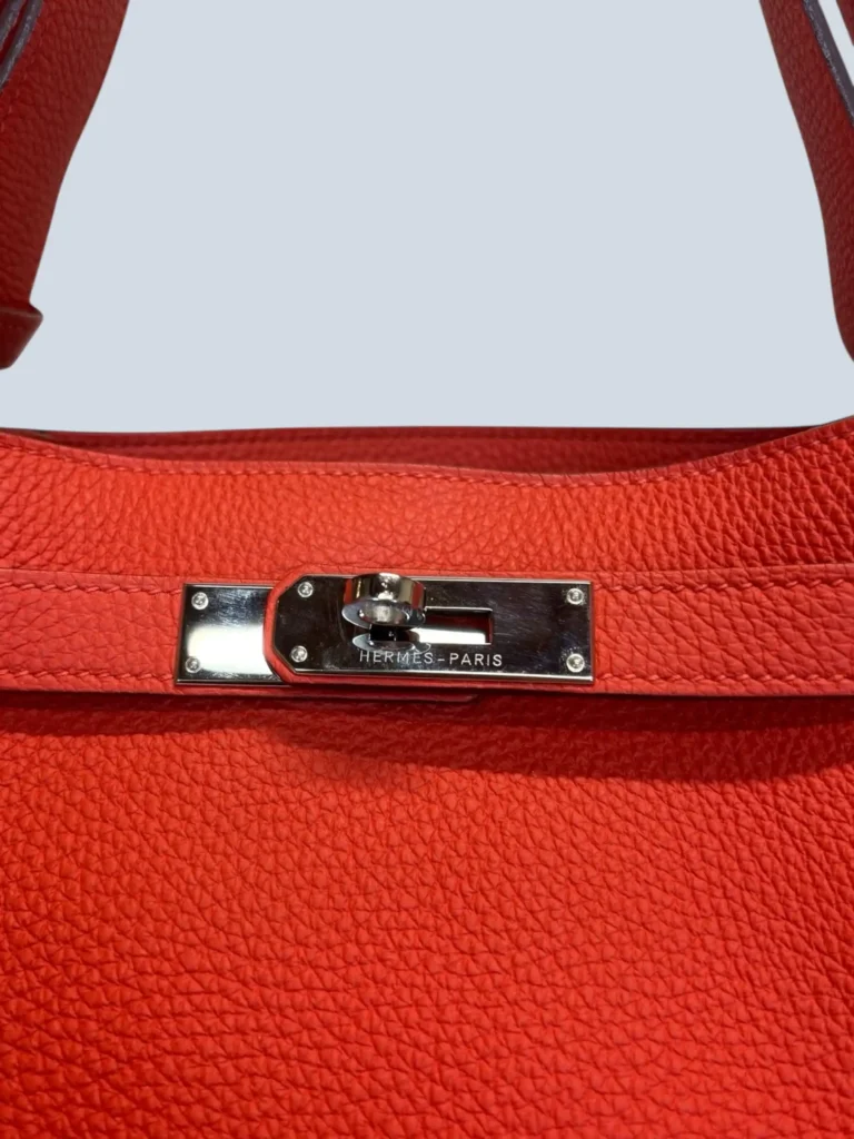 Borsa a spalla So Kelly 22 in pelle Pivoine Togo., foto 6 di 12