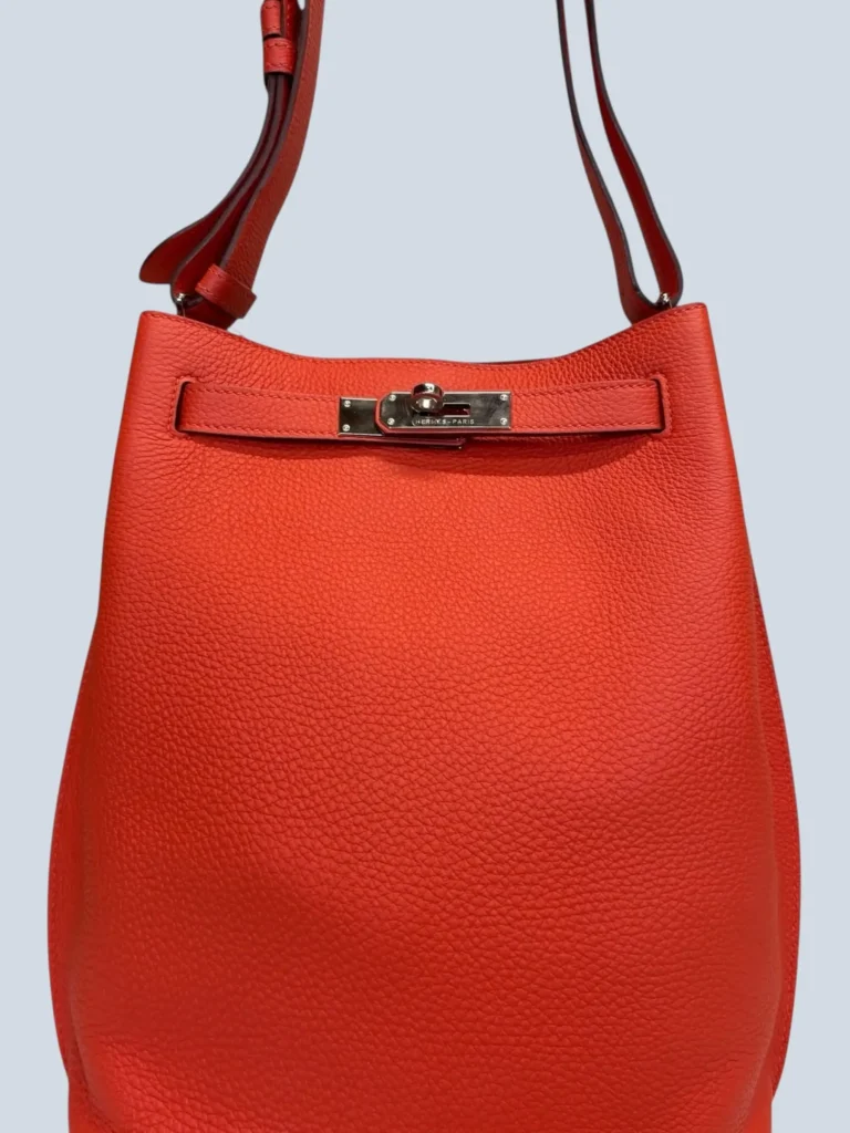 Borsa a spalla So Kelly 22 in pelle Pivoine Togo., foto 8 di 12
