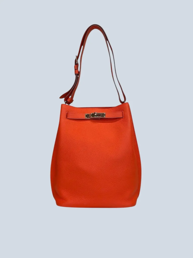 Borsa a spalla So Kelly 22 in pelle Pivoine Togo.