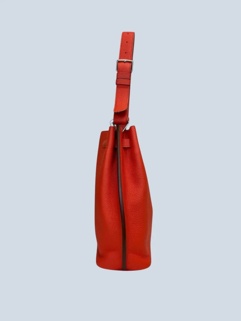 Borsa a spalla So Kelly 22 in pelle Pivoine Togo., foto 3 di 12