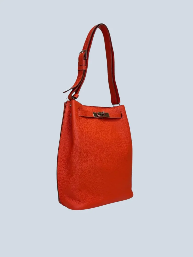 Borsa a spalla So Kelly 22 in pelle Pivoine Togo., foto 2 di 12