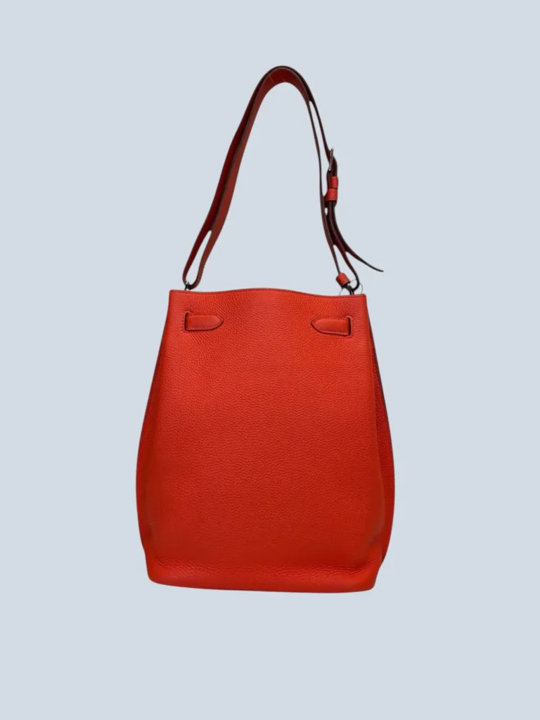Borsa a spalla So Kelly 22 in pelle Pivoine Togo., foto 4 di 12