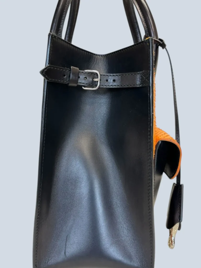 Borsa Padlock in pelle esotica., foto 10 di 11