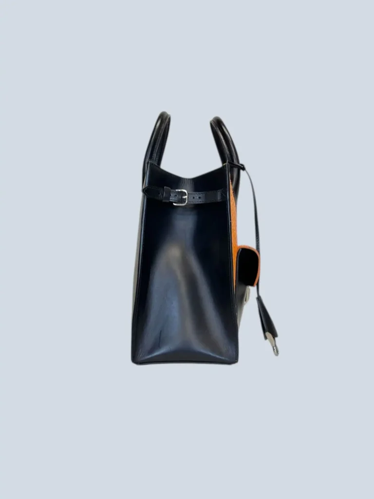Borsa Padlock in pelle esotica., foto 3 di 11