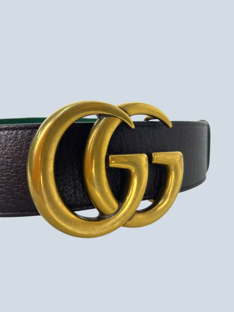 GG Marmont Web canvas and leather belt, 85., photo 3 of 4