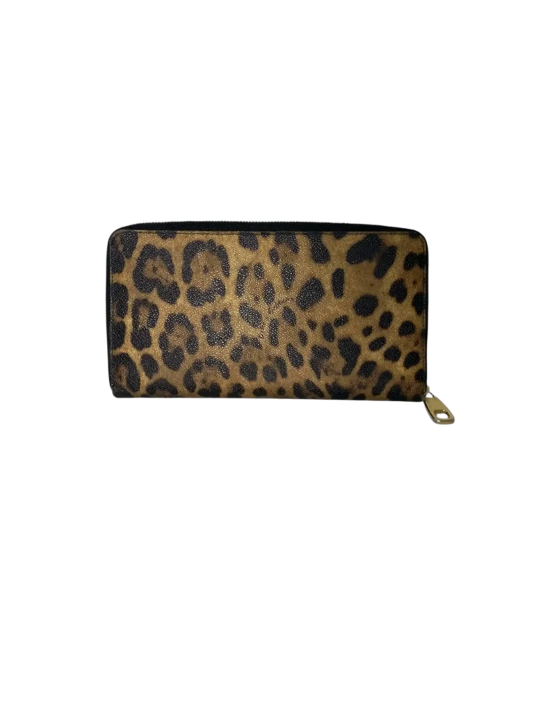 Portafoglio in pelle dauphine leopard., foto 3 di 8