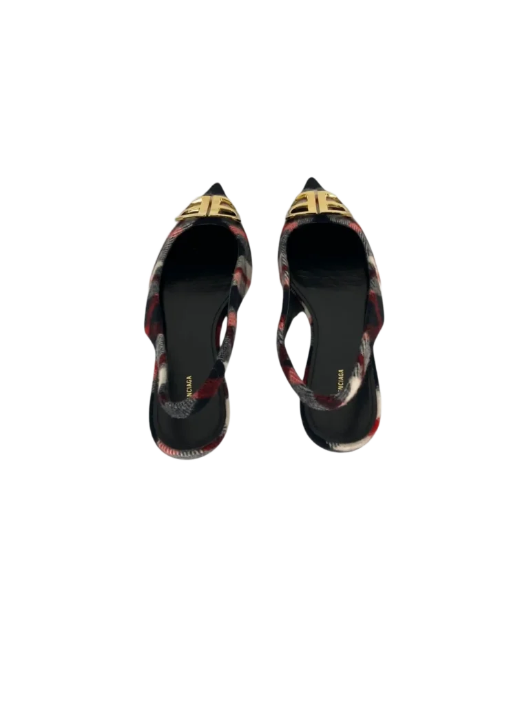 Ballerine BB Knife in tweed scozzese., foto 4 di 6