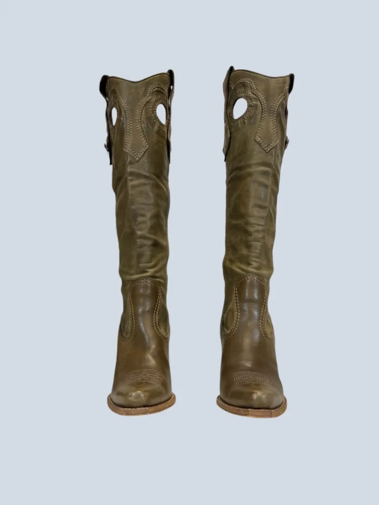 By John Galliano, leather Gaucho high boots, 37., photo 5 of 10