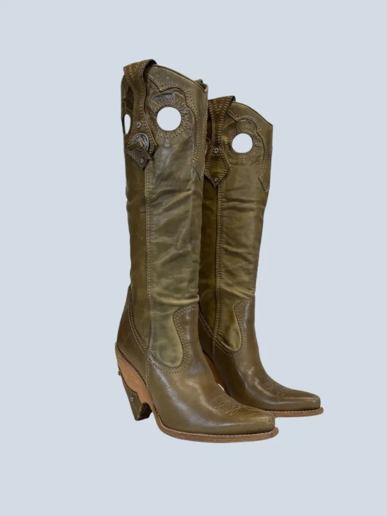 By John Galliano, leather Gaucho high boots, 37., photo 3 of 10