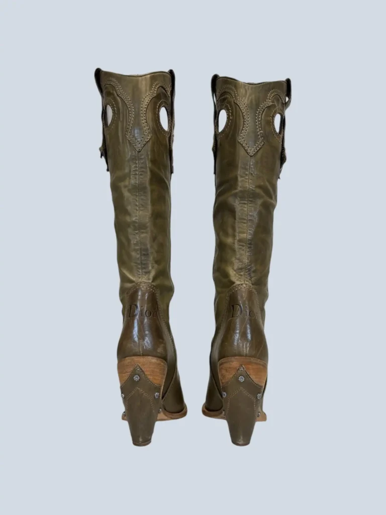 By John Galliano, leather Gaucho high boots, 37., photo 4 of 10