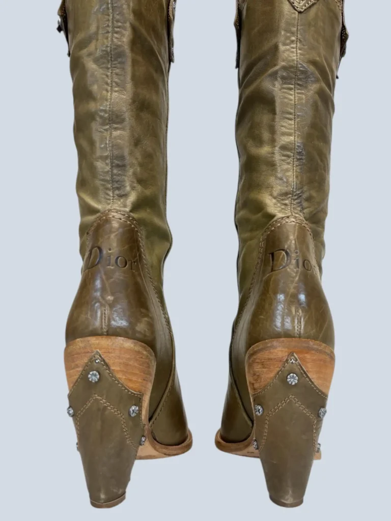 By John Galliano, leather Gaucho high boots, 37., photo 6 of 10