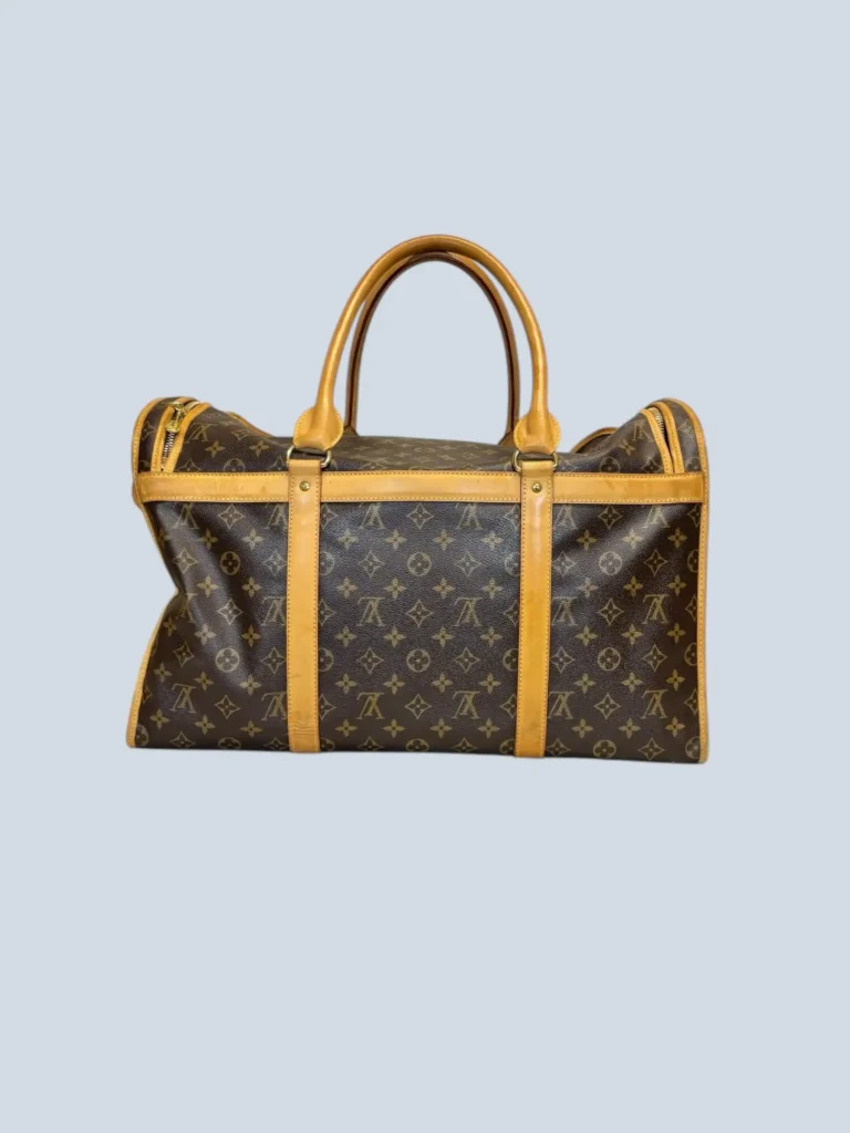 Dog Carrier in tela Monogram e pelle., foto 3 di 15