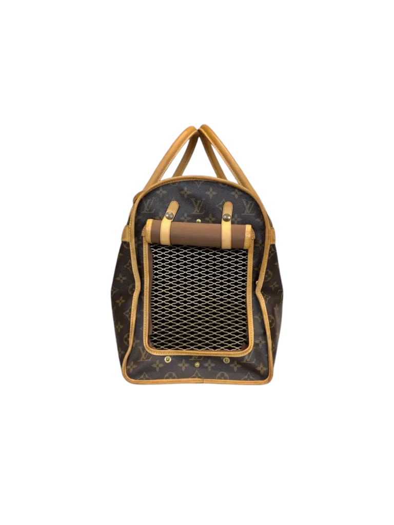 Dog Carrier in tela Monogram e pelle., foto 2 di 15