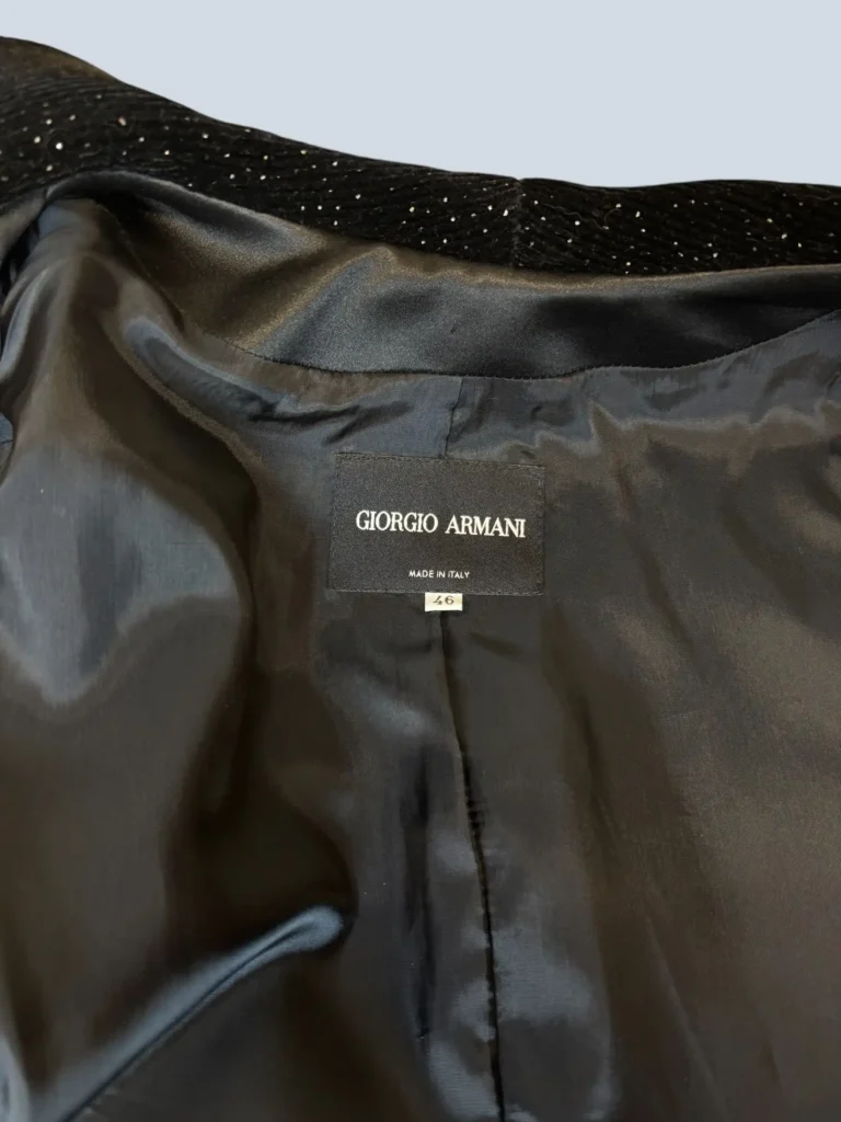 Blazer monopetto in velluto a coste con micro strass, 46., foto 4 di 8