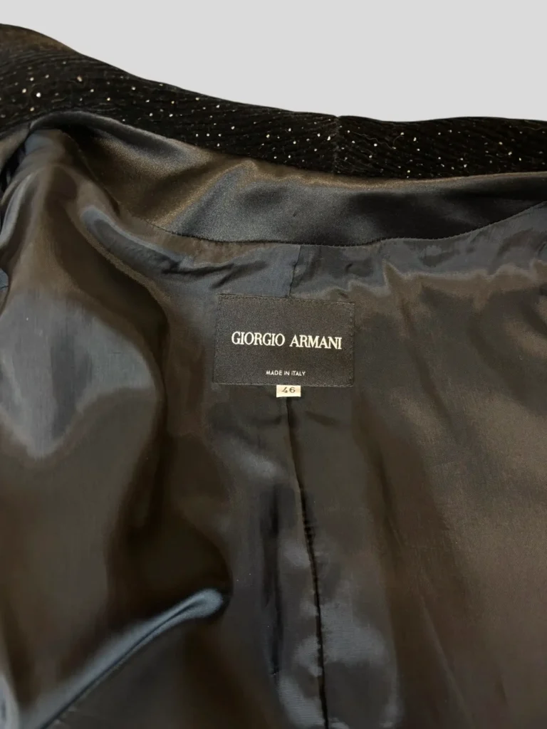 Blazer monopetto in velluto a coste con micro strass., foto 4 di 8