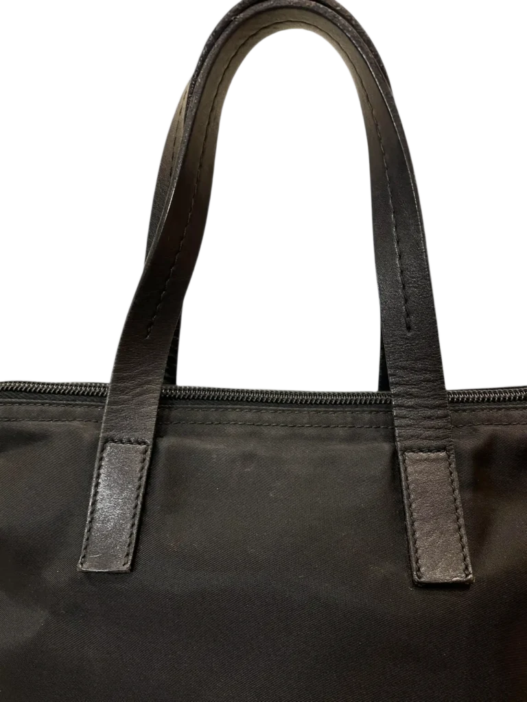 Nylon and leather top handle bag, photo 7 of 13