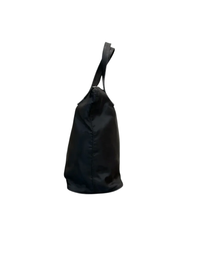 Nylon and leather top handle bag, photo 3 of 13