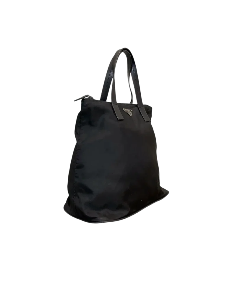 Nylon and leather top handle bag, photo 2 of 13