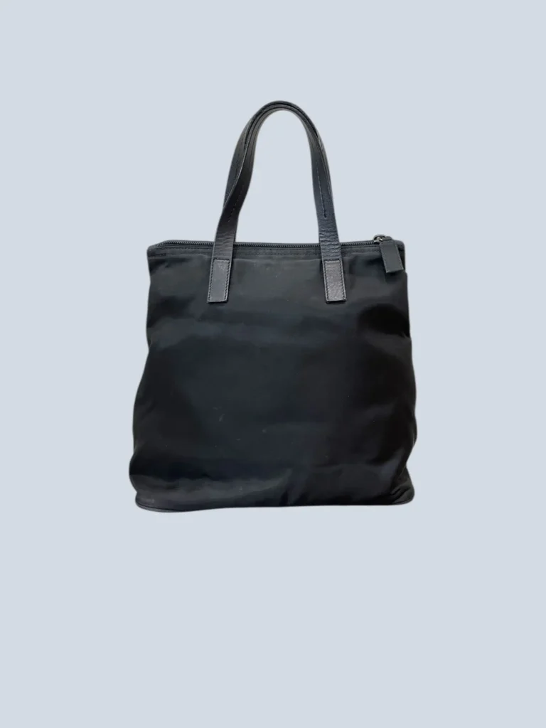Borsa a mano in nylon e pelle., foto 5 di 13