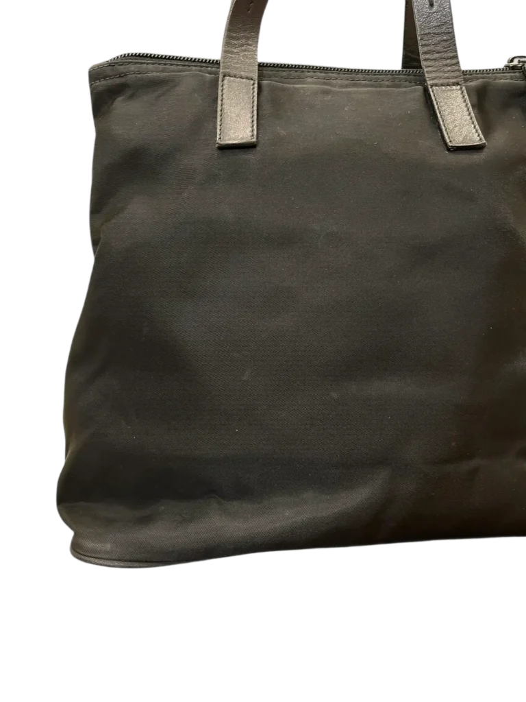 Nylon and leather top handle bag, photo 13 of 13