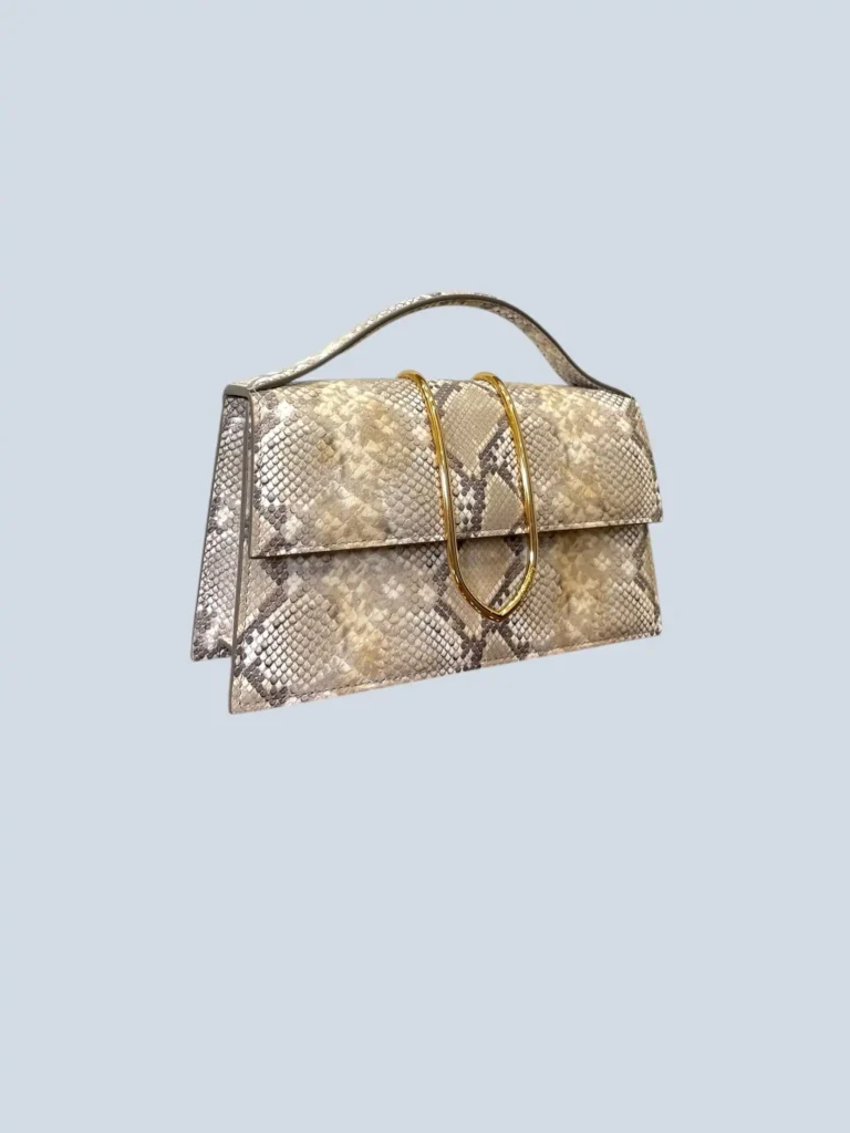 Borsa a tracolla Le Grand Bambino in pelle stampa pitone., foto 3 di 10