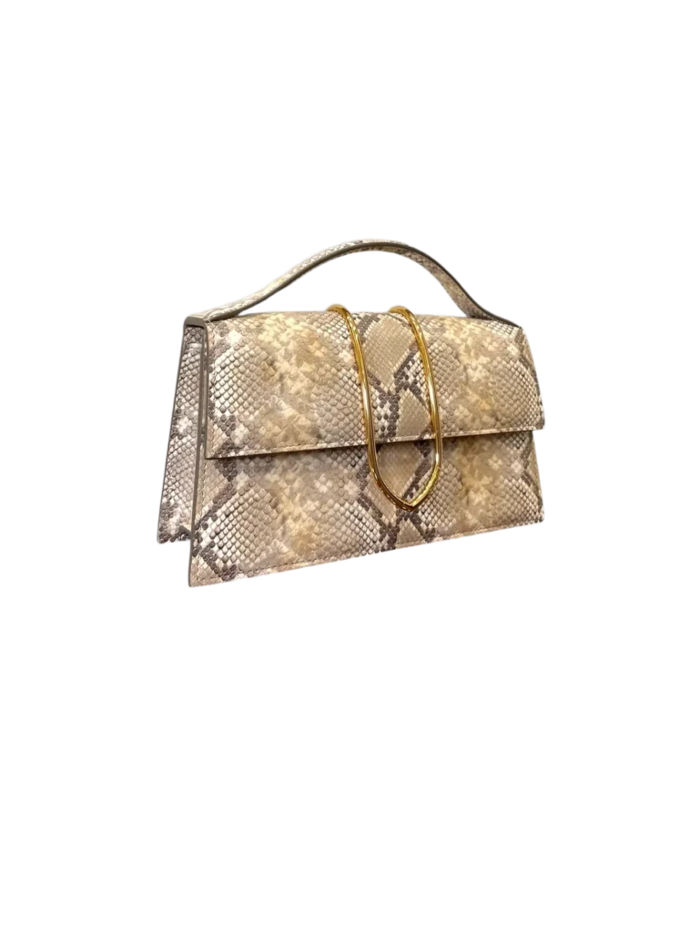 Le Grand Bambino python-print leather shoulder bag, photo 3 of 10