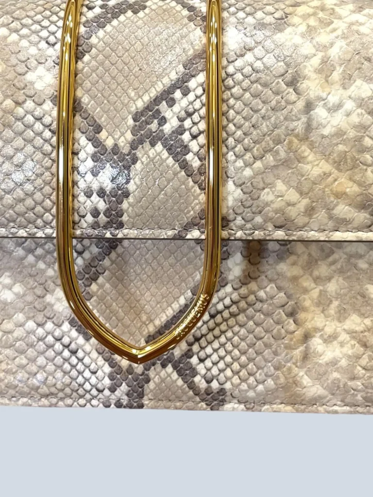 Borsa a tracolla Le Grand Bambino in pelle stampa pitone., foto 7 di 10
