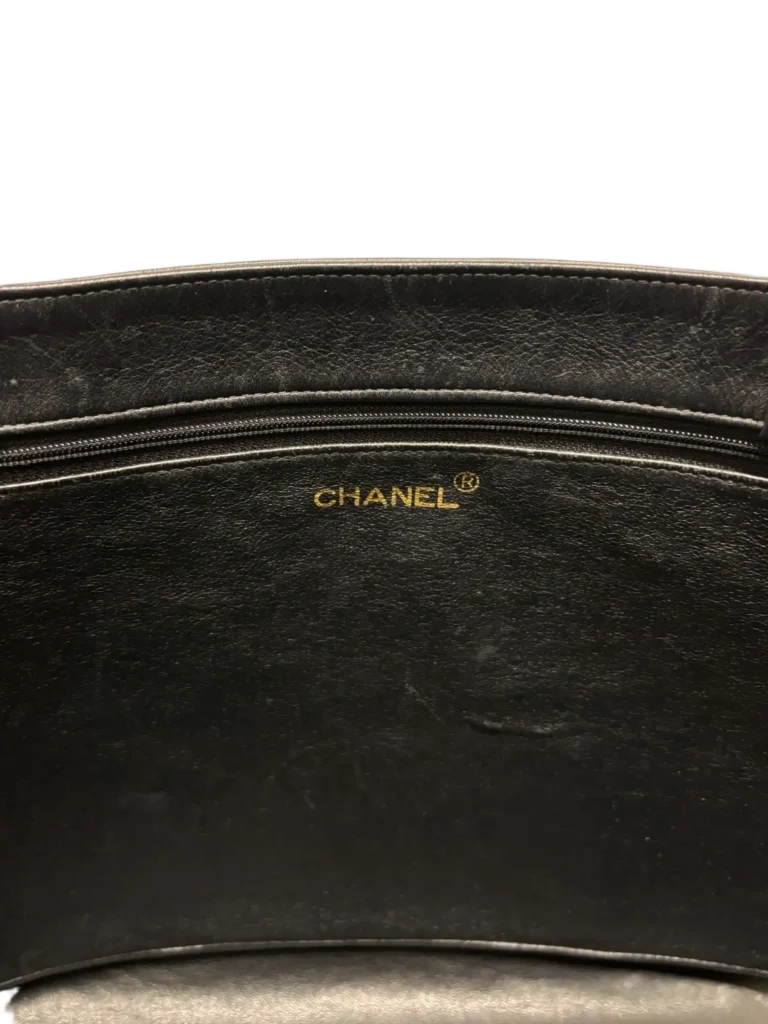Vintage CC Chain leather tote shoulder bag, photo 8 of 11