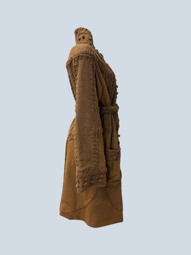 Cappotto lungo in lana lavorata, 36fr., foto 2 di 9