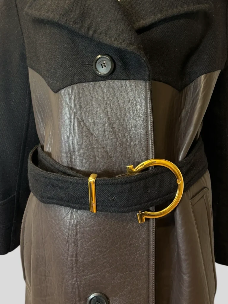 Cappotto in lana e pelle., foto 7 di 10