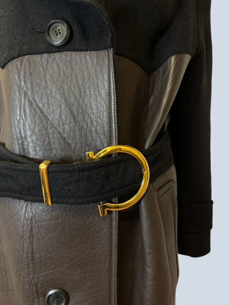 Wool and leather coat, 42., photo 10 of 10