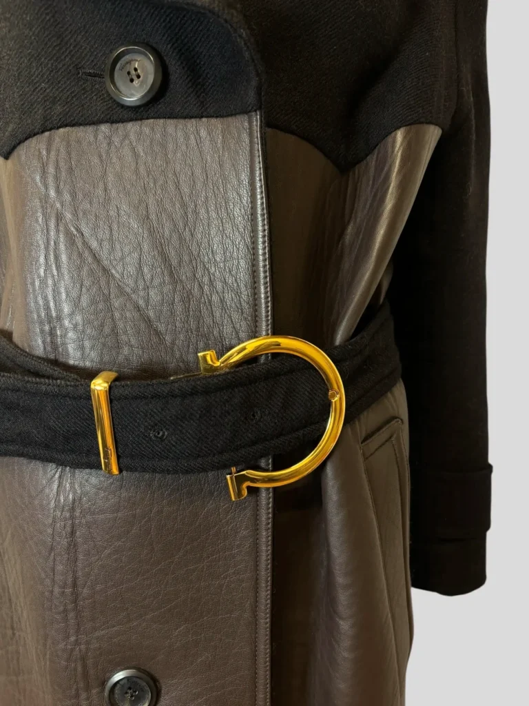 Cappotto in lana e pelle., foto 10 di 10