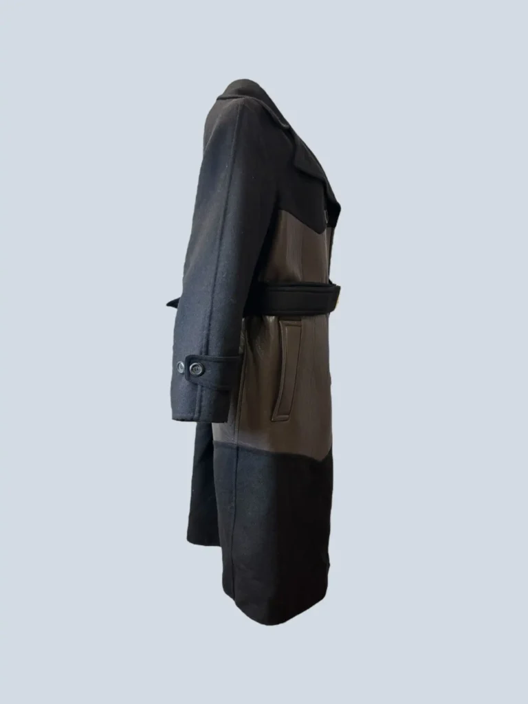 Wool and leather coat, 42., photo 3 of 10