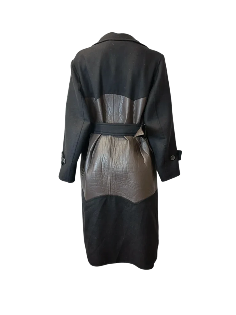 Cappotto in lana e pelle., foto 4 di 10