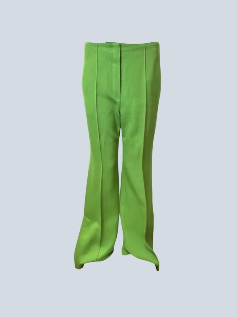 Pantaloni a zampa in lana, 38fr.