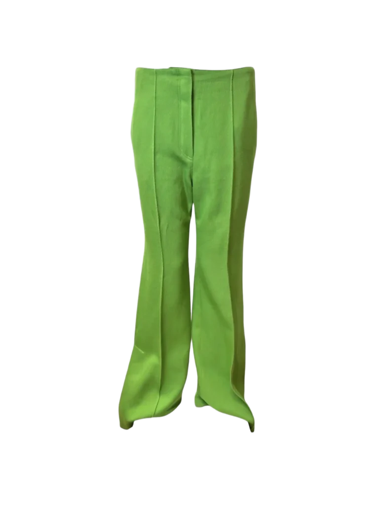 Pantaloni a zampa in lana, 38fr.