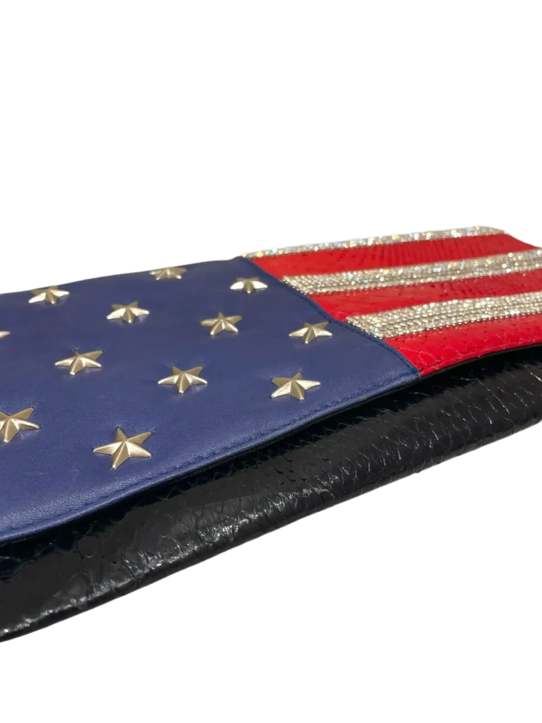 Pochette in pelle esotica US con strass., foto 4 di 10