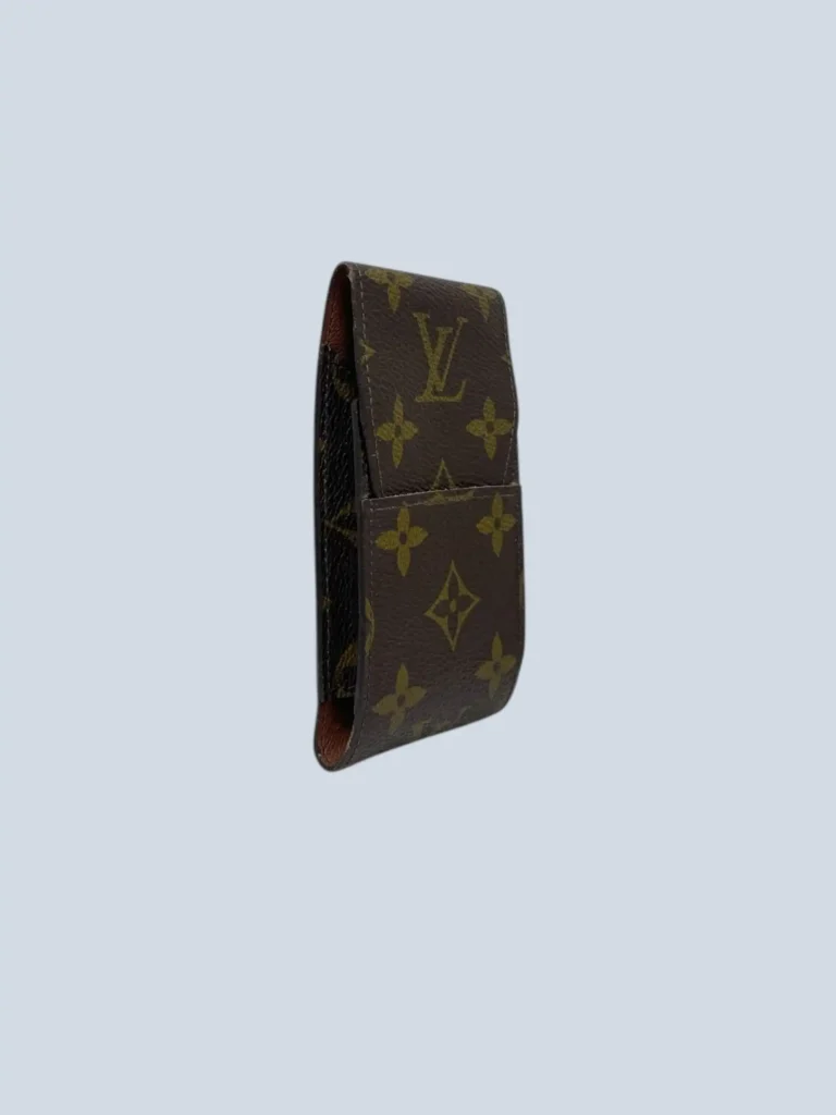 Monogram canvas and leather cigarette case, photo 2 of 6