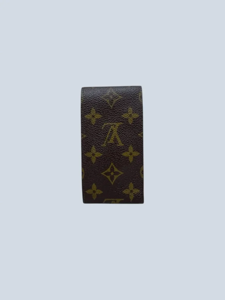 Monogram canvas and leather cigarette case, photo 3 of 6