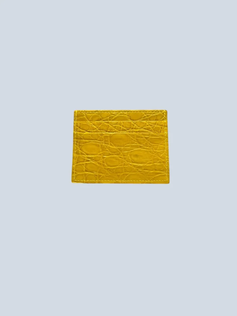 Exotic leather card holder, photo 2 of 3