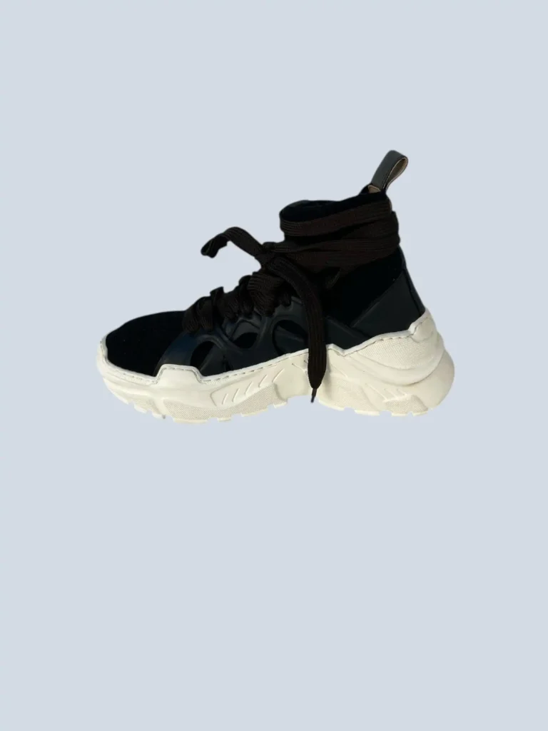 Sneakers in pelle e maglia di cachemire, 37., foto 2 di 9
