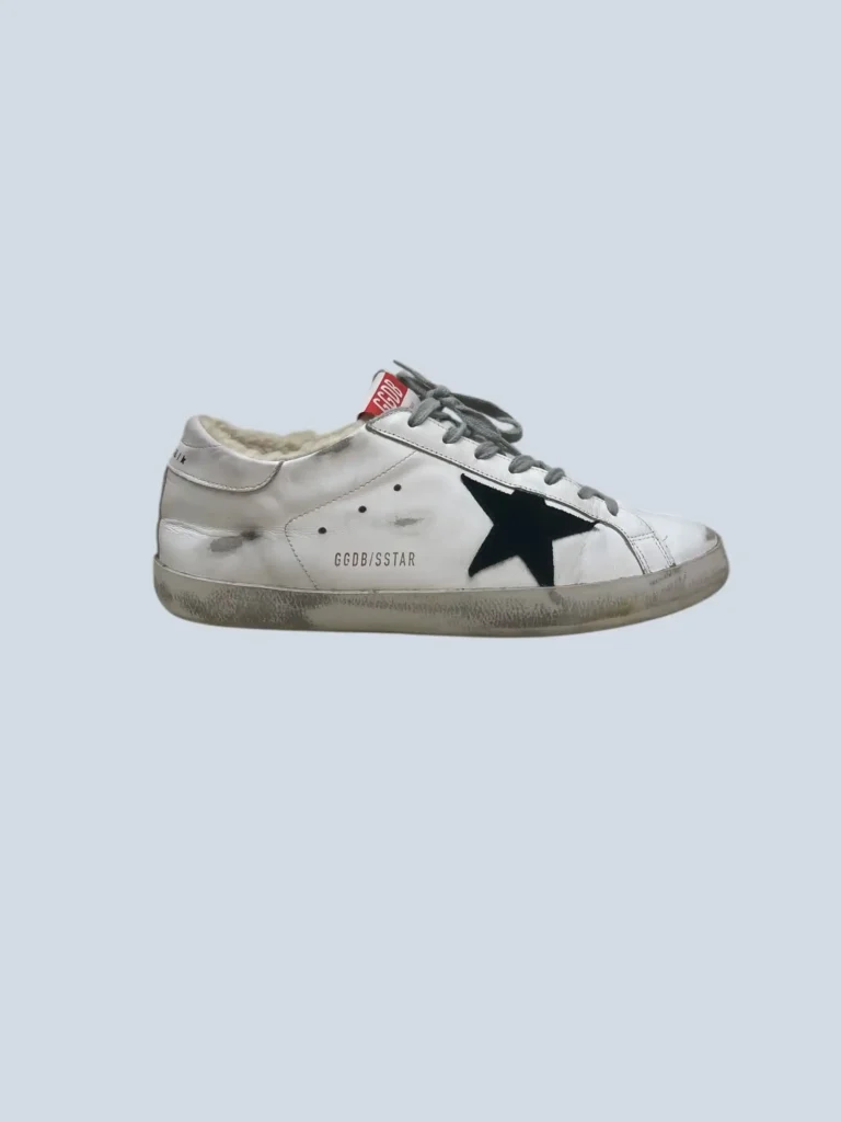 Sneakers Super-Star in pelle foderate in shearling, 41.