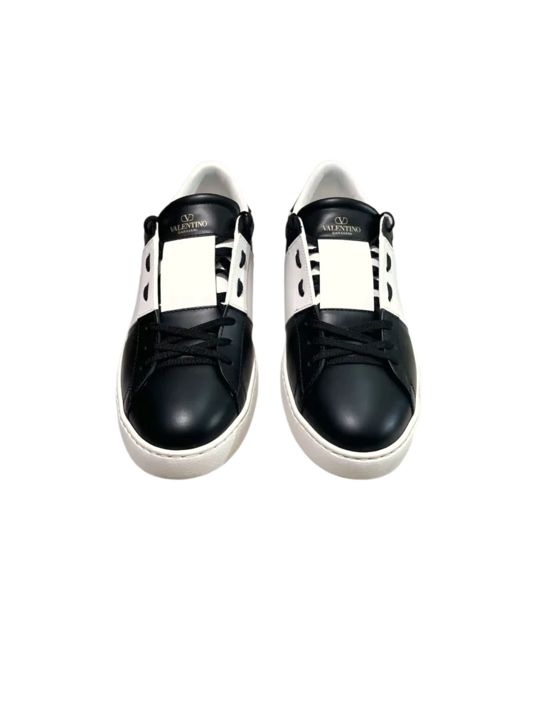Garavani, sneakers Open in pelle bicolor., foto 3 di 6