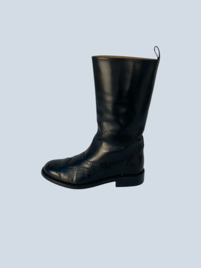 Stivaletti in pelle con dettagli Brogue, 35,5., foto 2 di 8