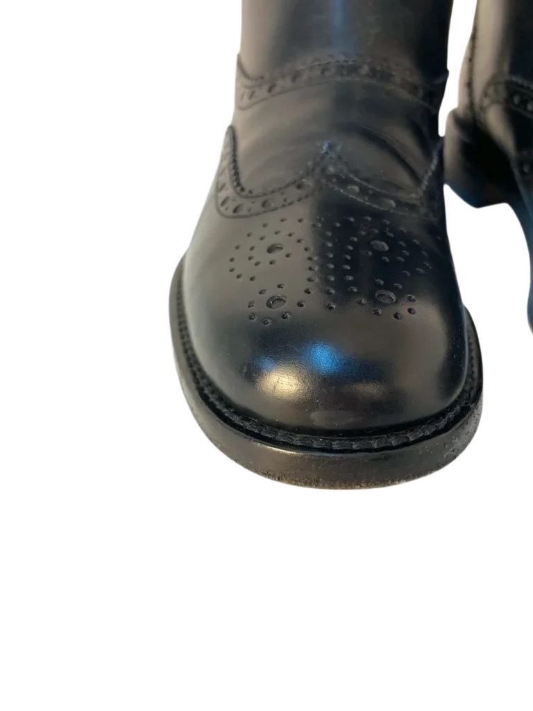 Stivaletti in pelle con dettagli Brogue., foto 7 di 8