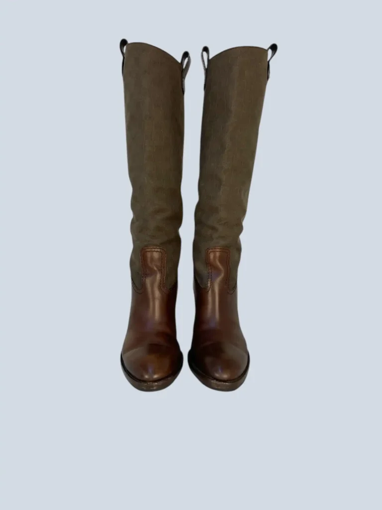 Major Monogram canvas and leather boots, 37,5C., photo 4 of 11